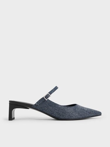 Charles & Keith - Gem-Embellished Blade Heel Mules - Charles & Keith - Modalova