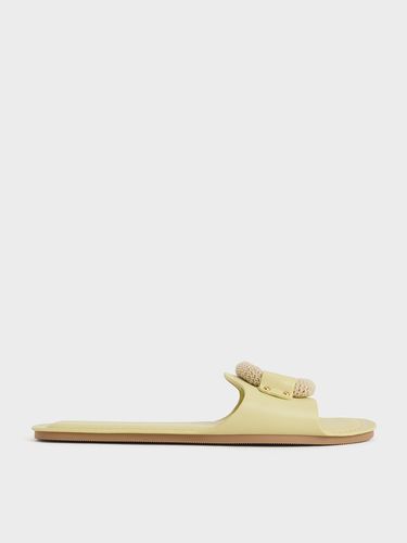 Charles & Keith - Raffia Ring Slide Sandals - Charles & Keith - Modalova