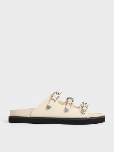 Charles & Keith - Buckled Triple-Strap Sandals - Charles & Keith - Modalova