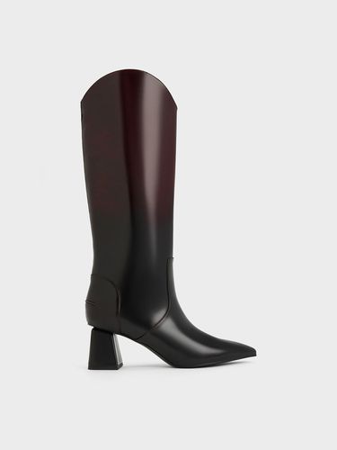 Charles & Keith - Lucinda Trapeze-Heel Knee-High Boots - Charles & Keith - Modalova