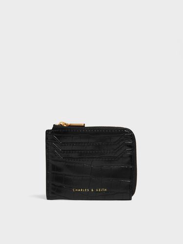 Charles & Keith - Croc-Embossed Zip-Around Cardholder - Charles & Keith - Modalova