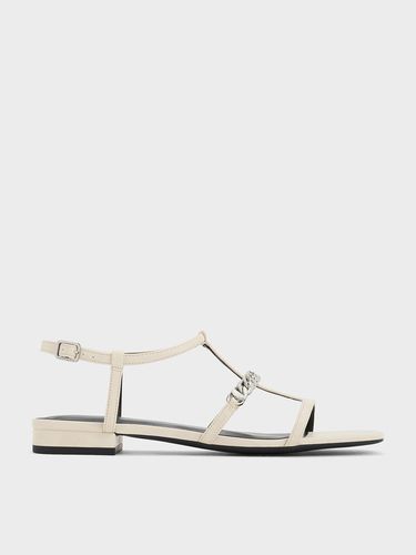 Charles & Keith - T-Bar Chain-Link Sandals - Charles & Keith - Modalova