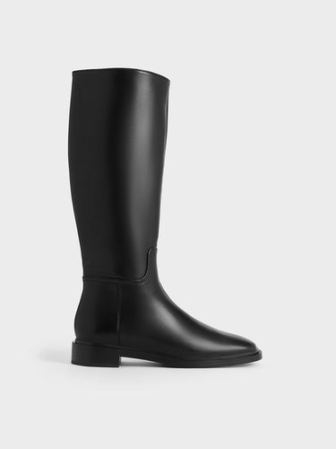 Charles & Keith - Side-Zip Knee-High Riding Boots - Charles & Keith - Modalova