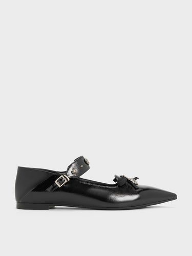 Charles & Keith - Studded Heart-Embellished Pointed-Toe Mary Janes - Charles & Keith - Modalova