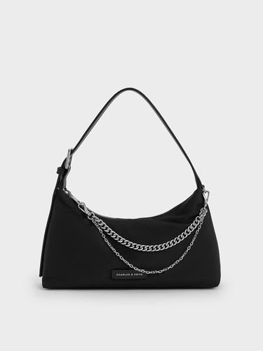 Charles & Keith - Nylon Chain-Link Trapeze Shoulder Bag - Charles & Keith - Modalova