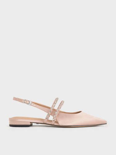 Charles & Keith - Goldie Recycled Polyester Gem-Encrusted Mary Jane Flats - Charles & Keith - Modalova