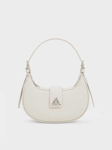 Charles & Keith - Trice Metallic Accent Belted Shoulder Bag - Charles & Keith - Modalova