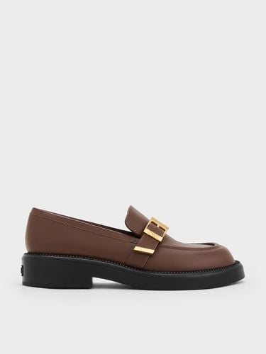 Charles & Keith - Leather Buckled-Strap Loafers - Charles & Keith - Modalova