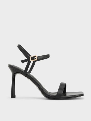 Charles & Keith - Square-Toe Ankle-Strap Heeled Sandals - Charles & Keith - Modalova