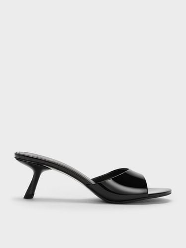 Charles & Keith - Patent Slant Heel Mules - Charles & Keith - Modalova