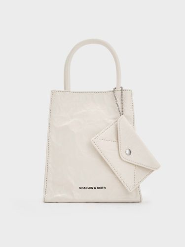 Charles & Keith - Matina Crinkle-Effect Elongated Tote Bag - Charles & Keith - Modalova