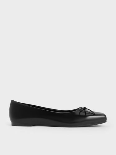 Charles & Keith - Square-Toe Bow Ballet Flats - Charles & Keith - Modalova