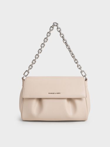 Charles & Keith - Calla Front Flap Chain-Handle Bag - Charles & Keith - Modalova