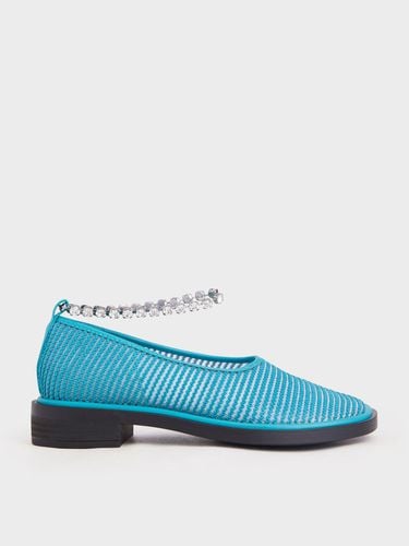 Charles & Keith - Gem Ankle-Strap Knit & Mesh Shoes - Charles & Keith - Modalova