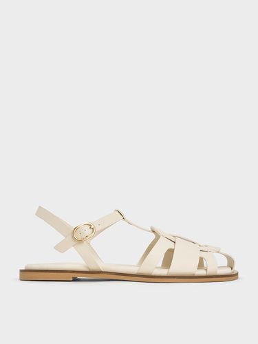 Charles & Keith - Easley T-Bar Caged Sandals - Charles & Keith - Modalova