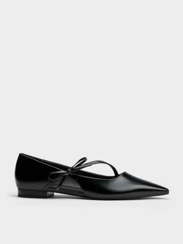 Charles & Keith - Ballerines à bout pointu et lanière à nœud - Charles & Keith - Modalova