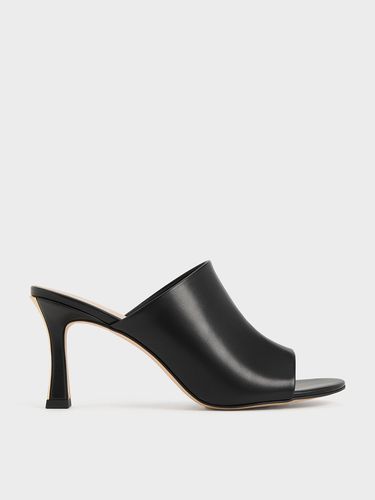 Charles & Keith - Round-Toe Heeled Mules - Charles & Keith - Modalova