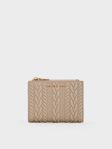 Charles & Keith - Apolline Textured Top-Zip Wallet - Charles & Keith - Modalova