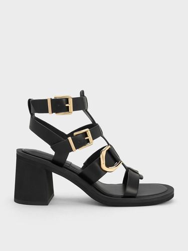 Charles & Keith - Gabine Leather Gladiator Sandals - Charles & Keith - Modalova