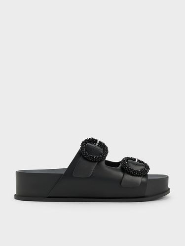 Charles & Keith - Beaded Circle Slide Sandals - Charles & Keith - Modalova