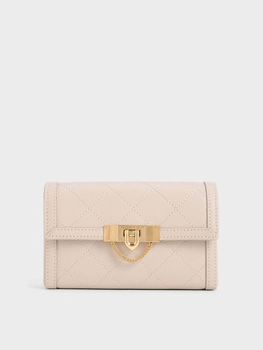 Charles & Keith - Tallulah Quilted Push-Lock Clutch - Charles & Keith - Modalova