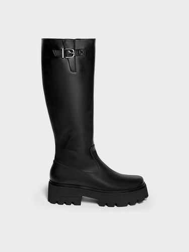 Charles & Keith - Imogen Side-Buckle Chunky Knee-High Boots - Charles & Keith - Modalova