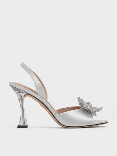 Charles & Keith - Recycled Polyester Beaded Bow Slingback Pumps - Charles & Keith - Modalova