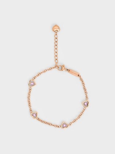 Charles & Keith - Malorie Crystal Heart Bracelet - Charles & Keith - Modalova