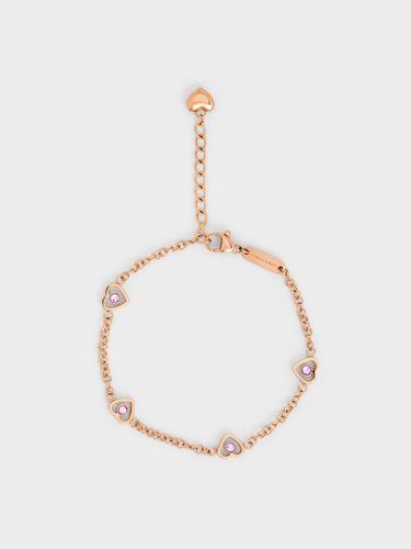 Charles & Keith - Malorie Heart Crystal Bracelet - Charles & Keith - Modalova