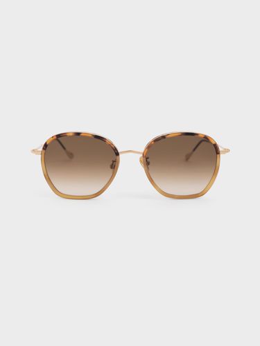 Charles & Keith - Recycled Acetate Wire-Frame Sunglasses - Charles & Keith - Modalova