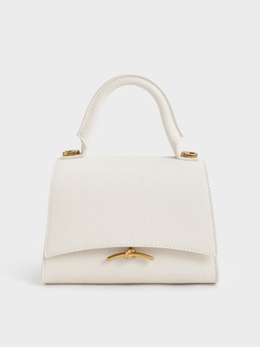 Charles & Keith - Huxley Metallic Push-Lock Top Handle Bag - Charles & Keith - Modalova