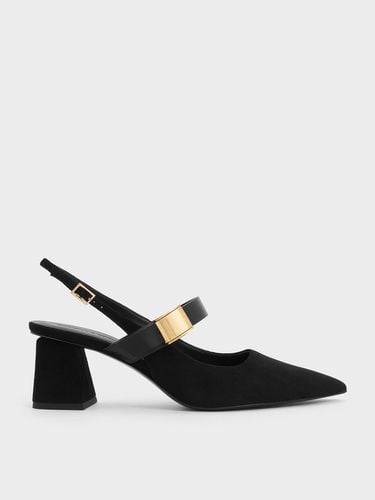 Charles & Keith - Yvette Faux Suede Mary Jane Slingback Pumps - Charles & Keith - Modalova