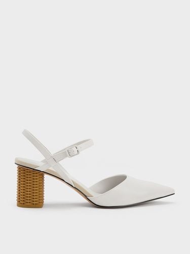 Charles & Keith - Rattan Block Heel Pumps - Charles & Keith - Modalova