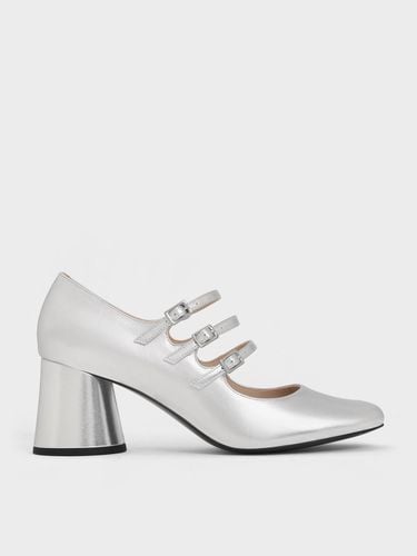 Charles & Keith - Claudie Metallic Buckled Mary Janes - Charles & Keith - Modalova