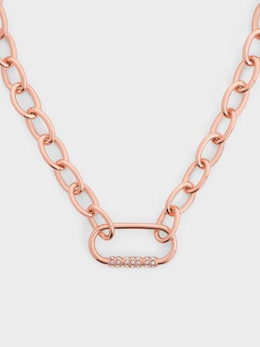 Charles & Keith - Reagan Crystal Chain-Link Necklace - Charles & Keith - Modalova