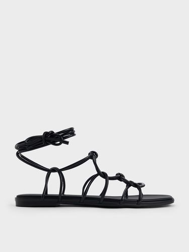 Charles & Keith - Strappy Knotted Tie-Around Sandals - Charles & Keith - Modalova