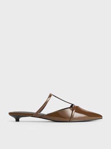 Charles & Keith - Clara T-Bar Pointed-Toe Mules - Charles & Keith - Modalova