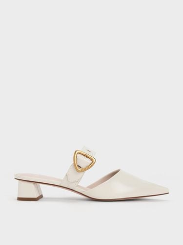 Charles & Keith - Sepphe Cut-Out Heeled Mules - Charles & Keith - Modalova