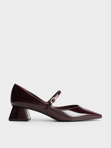 Charles & Keith - Roxane Patent Square-Toe Mary Janes - Charles & Keith - Modalova