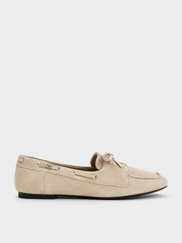 Charles & Keith - Kori Suede Boat Shoes - Charles & Keith - Modalova