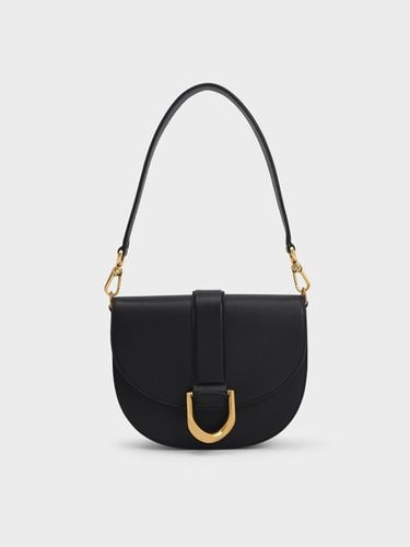 Charles & Keith - Gabine Leather Saddle Bag​ - Charles & Keith - Modalova