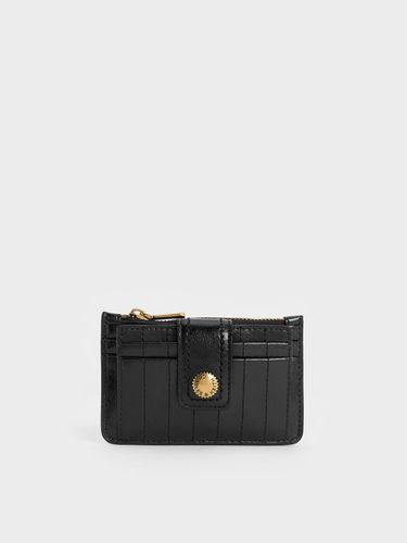 Charles & Keith - Donna Crinkle-Effect Panelled Card Holder - Charles & Keith - Modalova