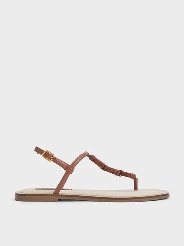 Charles & Keith - Raffia Ring Thong Sandals - Charles & Keith - Modalova