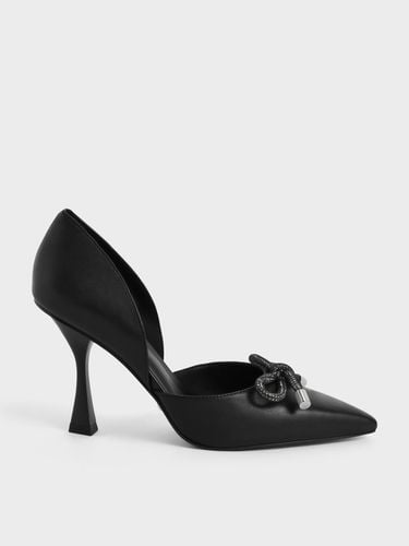 Charles & Keith - Gem-Embellished Bow-Tie D'Orsay Pumps - Charles & Keith - Modalova