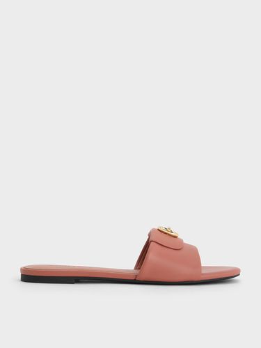 Charles & Keith - Metallic-Accent Slide Sandals - Charles & Keith - Modalova