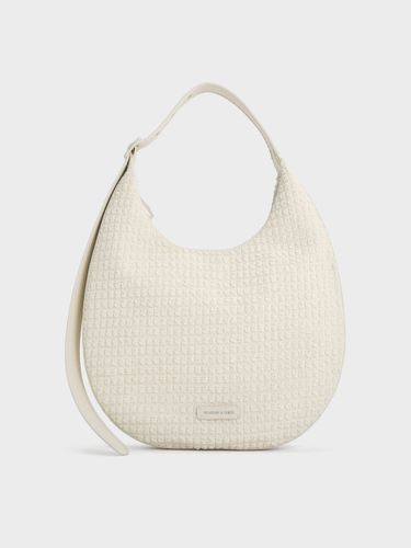 Charles & Keith - Textured Crescent Hobo Bag - Charles & Keith - Modalova