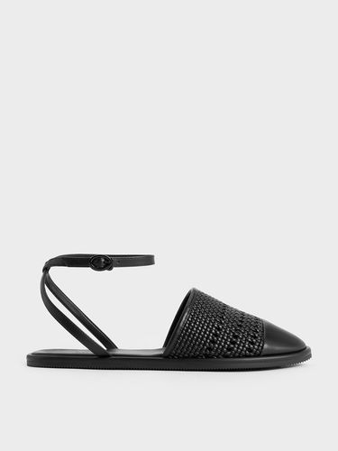 Charles & Keith - Woven Ankle-Strap Flats - Charles & Keith - Modalova