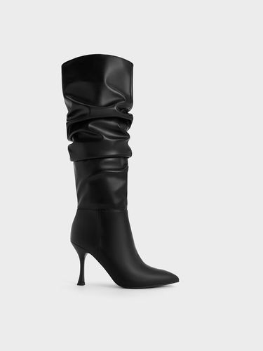 Charles & Keith - Aster Ruched Knee-High Boots - Charles & Keith - Modalova