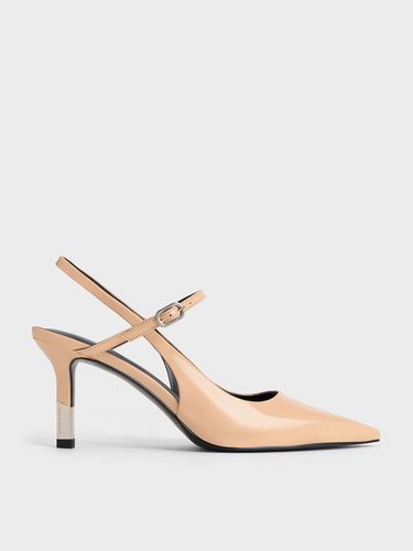 Charles & Keith - Patent Two-Tone Heel Slingback Pumps - Charles & Keith - Modalova