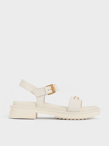 Charles & Keith - Gabine Leather Sandals - Charles & Keith - Modalova